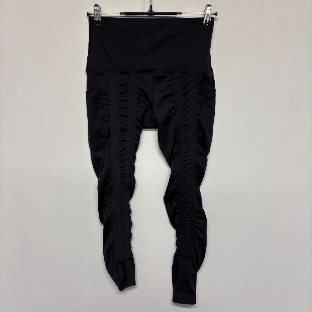 Sweetflexx Women High Rise Resistance Leggings Size 8 Black C135 -21